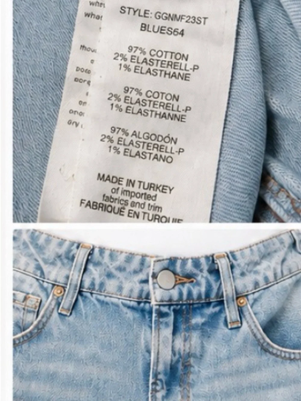 Good American Light Blue Straight Leg Jeans